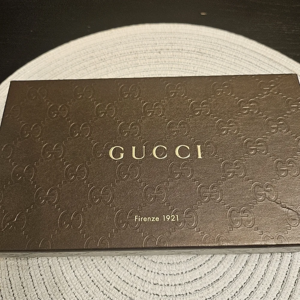 Gucci Python Continental Wallet w/ Crystal GG Logo | Box & Dustbag